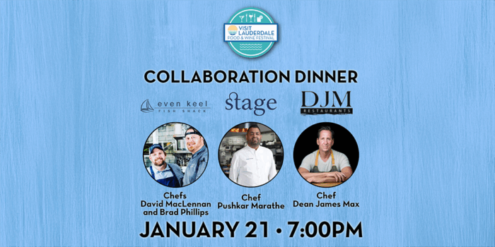 Even Keel Collab DinnerDinner Chef David MacLennan
Chef Brad Phillips
Chef Pushkar Marathe
Chef Dean James Max
