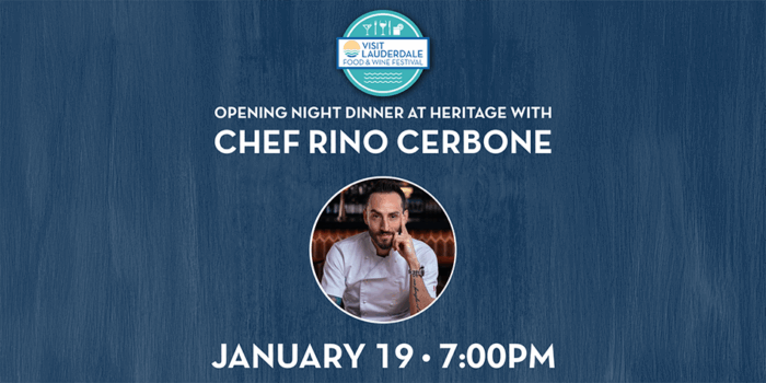 Opening Night Dinner at Heritage with Chef Rino Cerbone Opening Night Dinner at Heritage with Chef Rino Cerbone