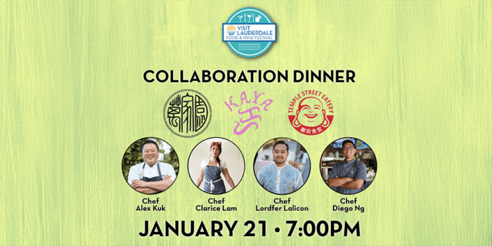 Collab Dinner at Wan's Fort Lauderdale Chef Alex Kuk
Chef Clarice Lam
Chef Lordfer Lalicon
Chef Diego Ng